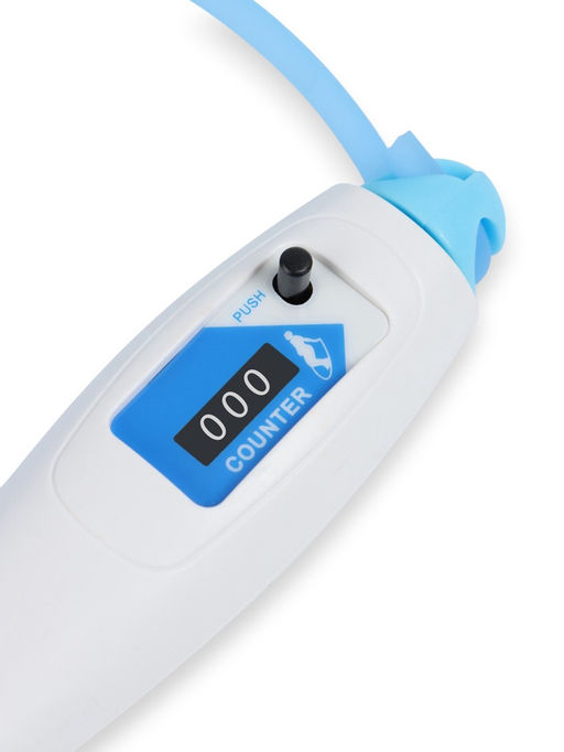 Скакалка спортивная, 2.7 м, регулируемая, со счётчиком, цвет МИКС