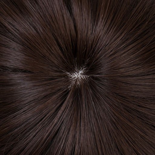 Парик искусственный, с чёлкой, каре, имитация кожи, 16 см, 160 г, каштановый