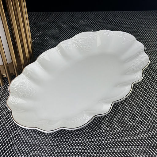 226-190 Блюдо 46см MARIA GOLD в под.уп.(х6)Фарфор - Lenardi фото 3