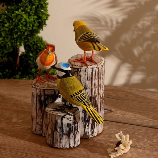 Сувенир "Три птички" дерево 20х15х27 см