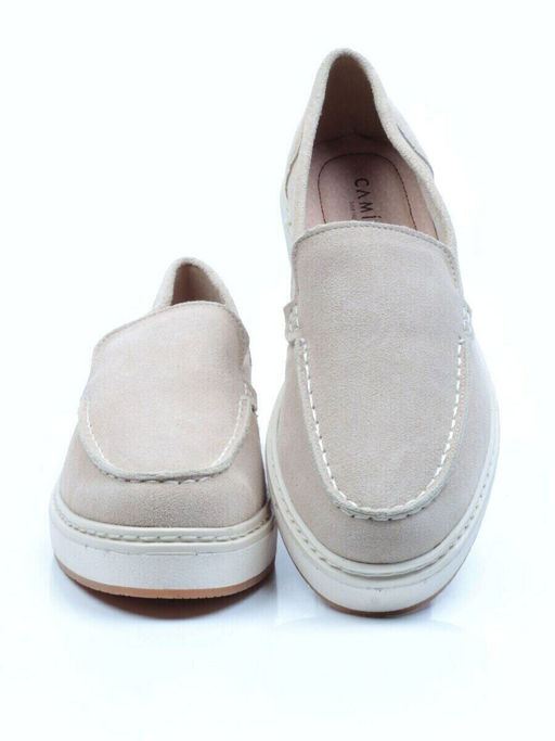 03-5060-5 BEIGE Лоферы женские (натуральная замша)