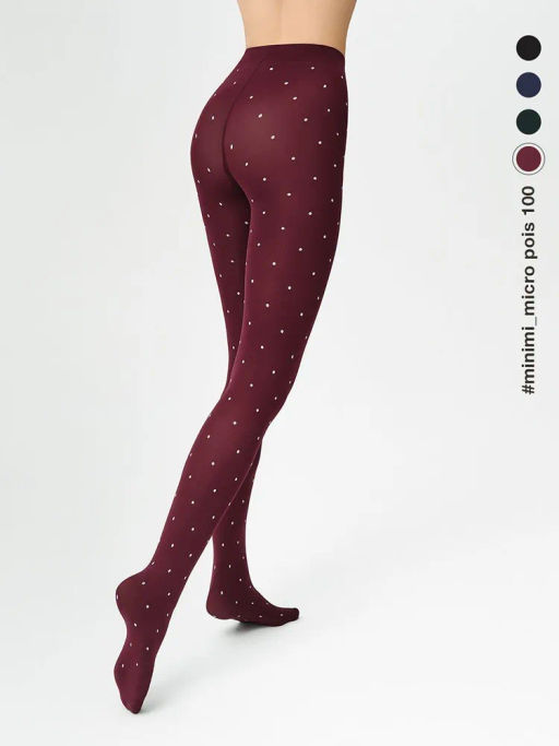 MICRO POIS 100 (микрофибра в горошек) - bordo - Minimi фото 2
