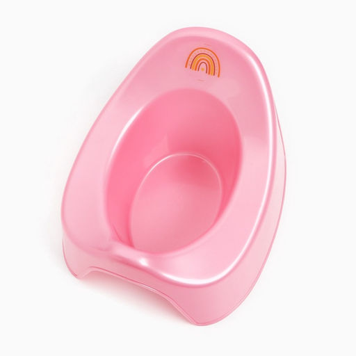 Горшок детский Крошка Я «Радуга», розовый