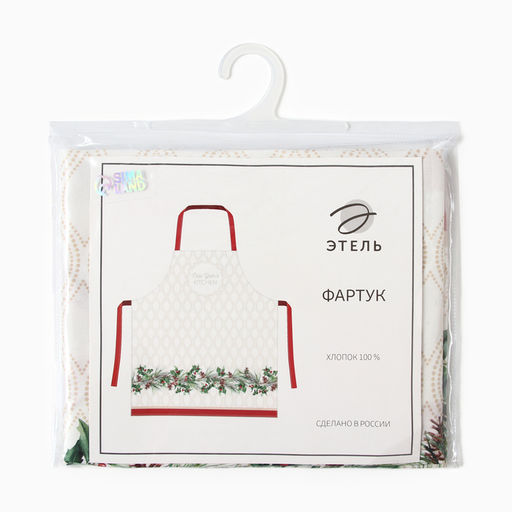 Фартук Этель Christmas wreath, 60?70 см, 100% хлопок, саржа 190 г/м?