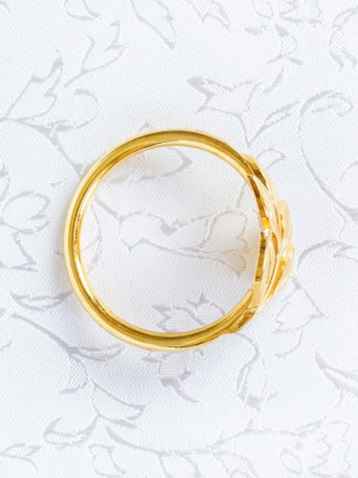 Кольца для салфеток 6 штук Веточка Золото / JG05 /уп 200/ - Галеонтрейд фото 4