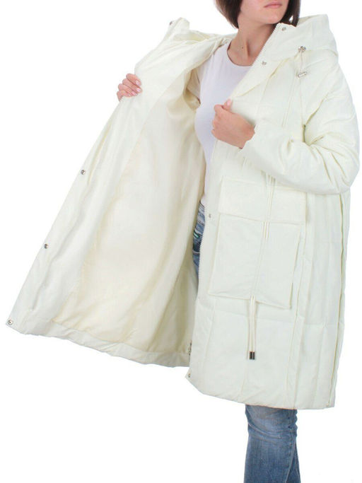 22-110 WHITE Куртка зимняя облегченная женская (150 гр. холлофайбер) - Фабричный китай фото 7