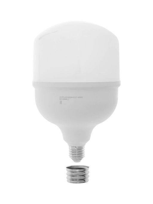 Лампа светодиодная VKL electric, бочка, 65 Вт, E27, переходник Е40, 6175 Лм, 6500K, IP20, 138×224мм,