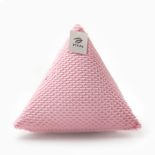 Подушка Этель Треугольник , ширина 40 см, цвет розовый  фото 4