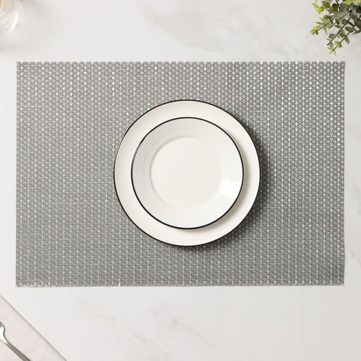 Набор салфеток сервировочных Доляна Star, 4 шт, 4530 см, цвет серый  фото 6