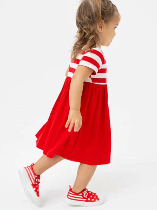 PlayToday / Платье-боди детское трикотажное для девочек  фото 4