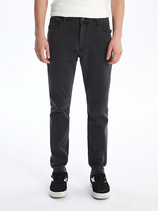 750 Slim Fit ??i Polarl? K??l?k Erkek Jean Pantolon