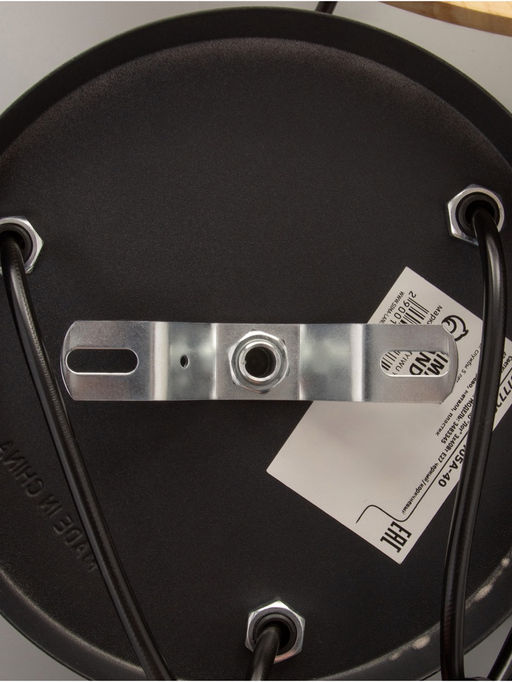 Светильник BayerLux ЭКО «Лот» 3×40 Вт Е27 черный/коричневый 42×42×12(+100)см