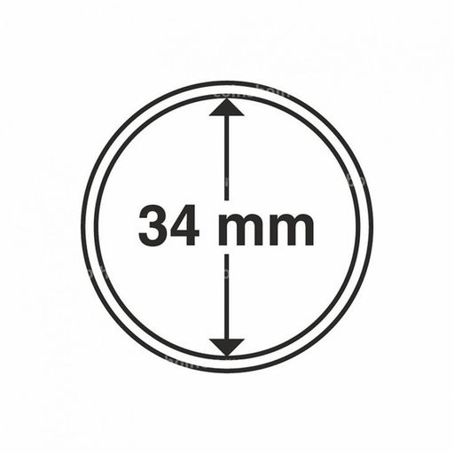 Капсула CAPS для монет диаметром 34 мм LEUCHTTURM 310430