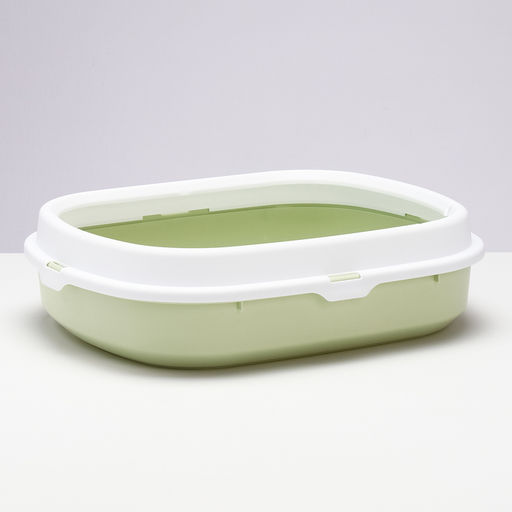 Туалет с бортом 40×34×11 см, зелёный