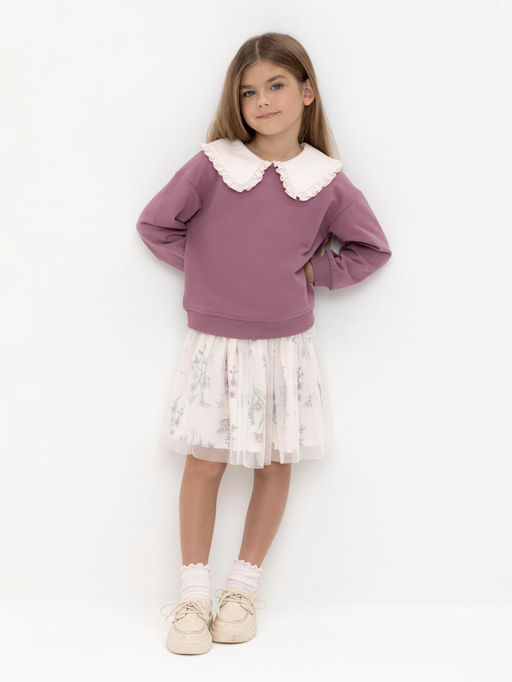 Crockid _ КР 7129/розовый,полевые бабочки к553 юбка для дев  фото 5