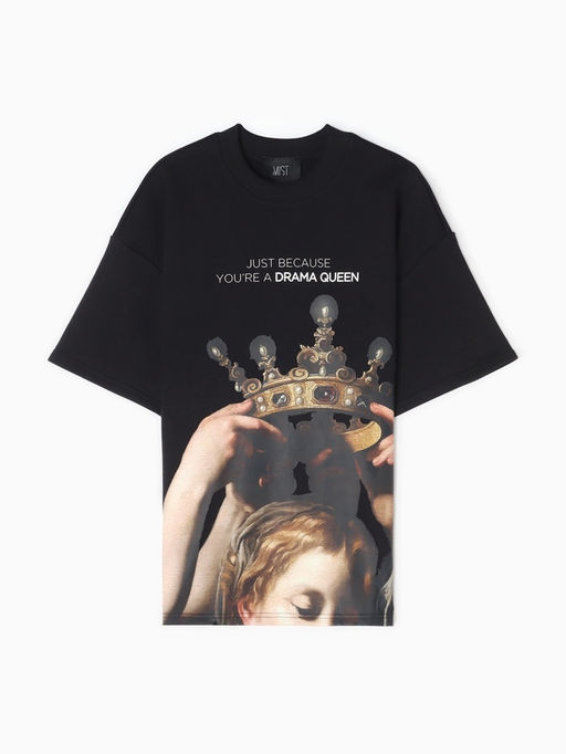 Футболка женская MIST Queen, размер 46, чёрная