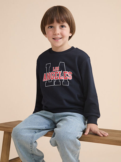 Los Angeles Bask?l? Erkek ?ocuk Sweatshirt