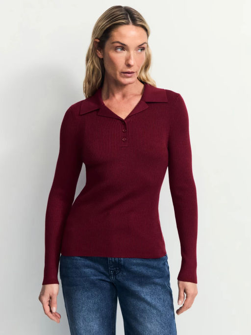 Джемпер из вискозы с отложным воротником / Zarina фото 4