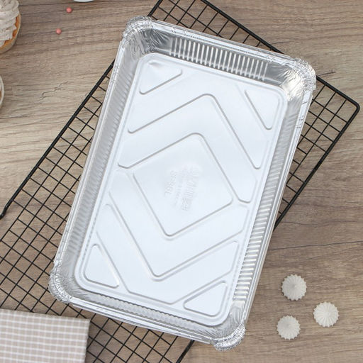 Набор Пикник,формы из фольги 2235 мл-2 шт,крышка для форм-2 шт,вилка, нож,салфетки по 6 шт - Доляна фото 4