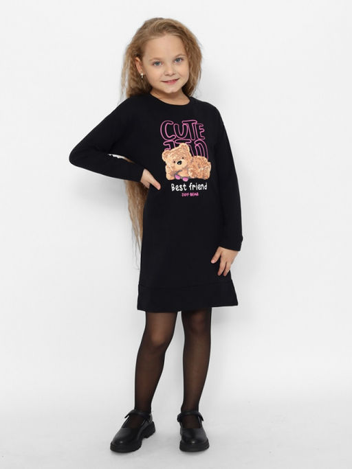 CRB wear/CWKG 63732-22-389 Платье для девочки,черный/Ex.Cherubino  фото 2