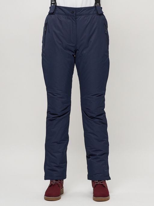 Полукомбинезон брюки горнолыжные женские темно-синего цвета 55221TS - SkiingBird фото 4