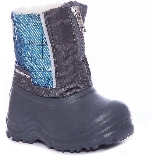 Сноубутсы Nordman Joy из ЭВА на липучке серые с серой подошвой  фото 56