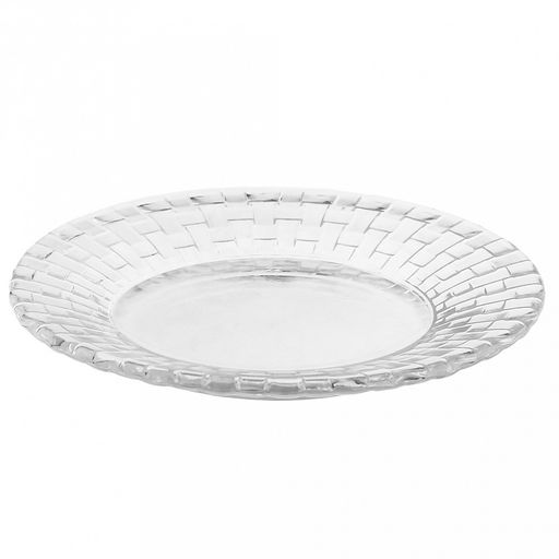 Блюдце стеклянное Ротанг д123мм, h15мм, Дели Гласс (Deli Glass) (Китай) - Домашняя мода фото 2