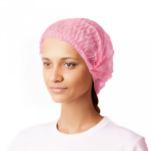 Шапочка для душа одноразовая, пленка ПНД, 10мкм, мягкая резинка по всему диаметру, водонепроницаемая, розовый, в упаковке 100шт, в евроблоке, ТУ 25.24.25-024-64015714-2021, "SMZ" (Россия)