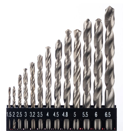 Набор сверл по металлу HSS 13шт (1,5-6,5мм) 107348