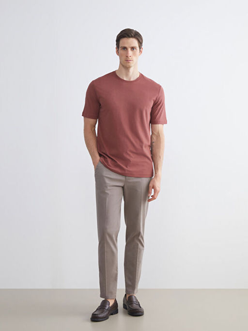 Bisiklet Yaka Penye Erkek Ti??rt