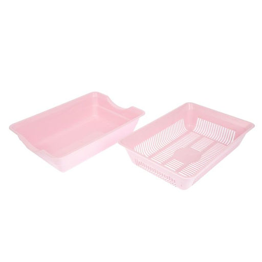 Туалет глубокий с сеткой 36 х 25 х 9 см, розовый - Simaland фото 2