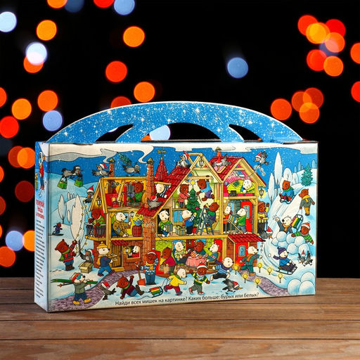 Цена за 3 шт. Подарочная коробка Мишки, 39 х 6,5 х 21,5 см - Simaland фото 2