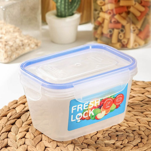 Контейнер пищевой с герметичной крышкой, 770 мл, прозрачный. крышка микс