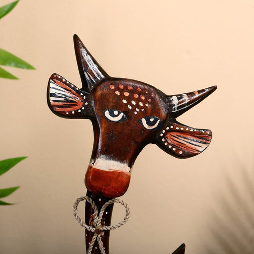 Цена за 2 шт. Сувенир на подставке «Коровка», 10×5×31 см, дерево