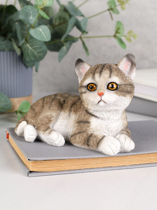 Фигурка Кошка 11 см серая / YX33105 /уп 24/ - Галеонтрейд фото 3