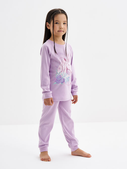 Сиреневая пижама для девочки с единорогом - Kogankids фото 8