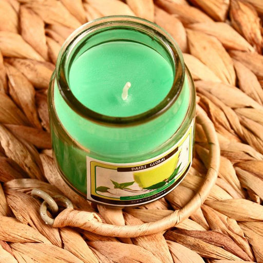 Свеча в банке «Зелёный чай и фруктовая страсть», 100 г, 6×9×9 см