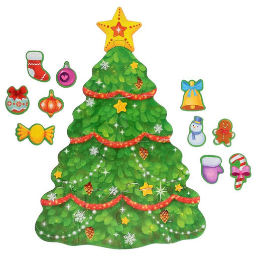 Пазл с липучками Украшаем ёлочку, МИКС - Puzzle time фото 5