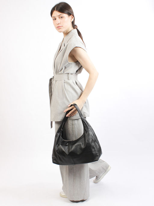 LACCOMA сумка НИ8337-черный натуральная кожа