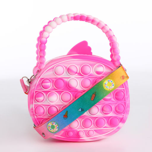 Сумка детская на молнии, цвет розовый - Simaland фото 2