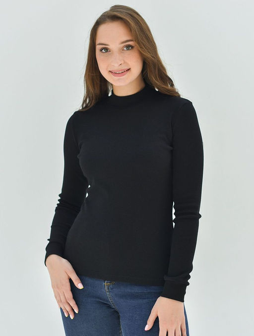 Водолазка кашкорсе рубчик Хлопок 95% лайкра 5%(стойка) - Оптима фото 25