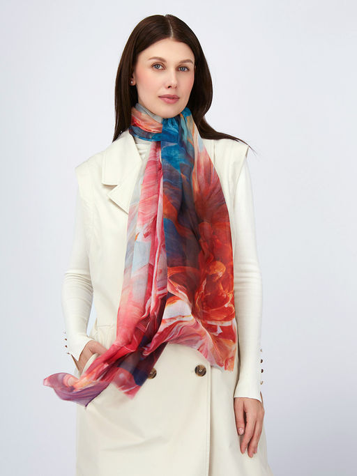 Палантин с рисунком в стиле арт-деко