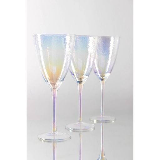 Набор бокалов для вина Magistro «Жемчуг» 400 мл, 6 шт., стекло, перламутровый