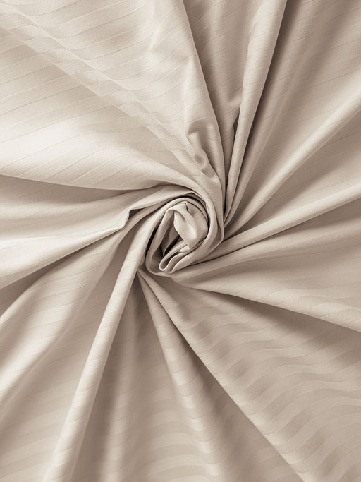 Проcтыня сатин-страйп 210x240 бежевый сатин - Denastia фото 5