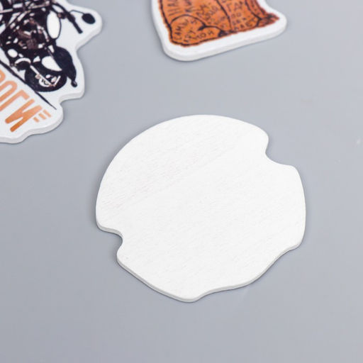 Набор для скрапбукинга "Брутальность" чипборд 10х10 см + декор 7 шт