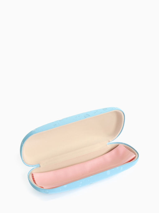 Футляр для очков на хлопушке, с принтом, размер 16×6×3 см, голубой