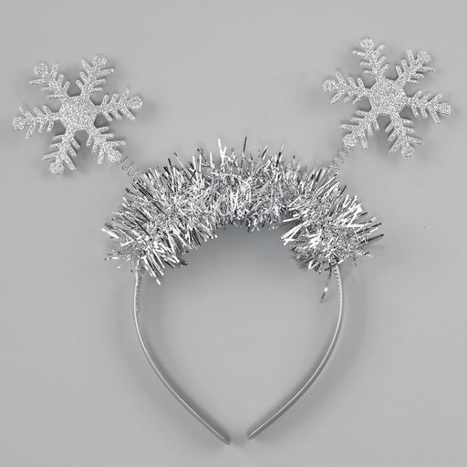 Карнавальный костюм новогодний «Снежинка», платье, ободок, рост 116-122 см