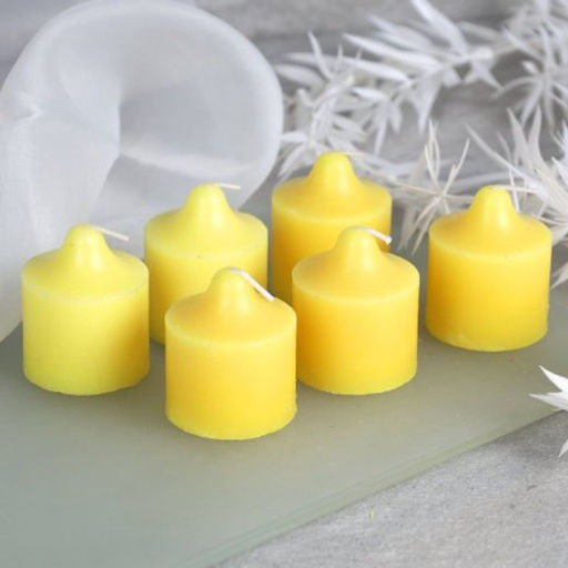 Свеча 6 штук 4,5х5 см / B719 /уп 48/96/ - Галеонтрейд фото 4