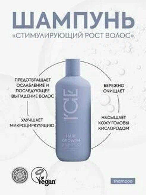 "NS" ICE Professional/ Home/ Hair Growth/ Шампунь Стимулирующий рост волос 250мл