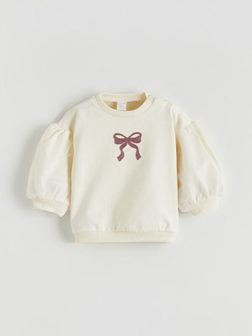 Bisiklet Yaka K?z Bebek Sweatshirt ve Tayt